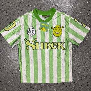 Vintage 2001 Shrek Dreamworks Striped Soccer Jersey